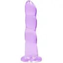 Фалоімітатор RealRock Crystal Clear 7" 18 см (фіолетовий)