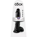 Фаллоимитатор King Cock With Balls 10" 27 см черный