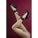 Поножи Feral Feelings - Ankle Restraints, натуральная кожа, черные