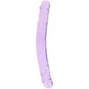 Двосторонній фалоімітатор RealRock Double Dong, 34 см (фіолетовий)