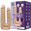 Двойной фаллоимитатор с вибрацией SilexD Double Gusto Vibro Flesh (Model 1 size 8" & 7") + LRS, диам