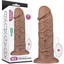 Вібратор Lovetoy Realistic Chubby Dildo 10.5'' 26.6 см коричневий
