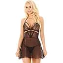 Комплект белья Softline Collection Melania S/M черный