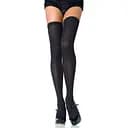 Панчохи Leg Avenue Opaque Nylon Thigh Highs Black One size