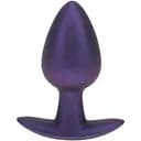 Анальна пробка Ouch! Smooth Anal Plug Metallic M 7.9 см (фіолетовий)