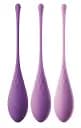 Набір вагінальних кульок Pipedream Kegel Train-Her Set, 3 шт., фіолетовий