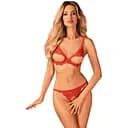 Комплект білизни Obsessive Bergamore XS/S (чорний)