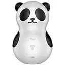Вакуумный стимулятор клитора с вибрацией Satisfyer Pocket Panda черный с белым