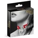 Чокер с замочком-сердечком Bijoux Pour Toi - HEART LOCK, экокожа, Червоний