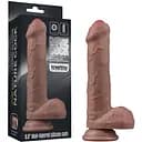 Фалоімітатор Lovetoy Dual-Layered Silicone Nature 20.5 см коричневий