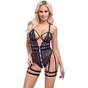 Боді Cottelli Lingerie Lace otwarte S (чорний)