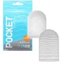 Мастурбатор Tenga Pocket Wave Line білий