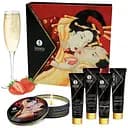 Подарочный набор Shunga Geishas Secrets Sparkling Strawberry Wine: для шикарной ночи вдвоем