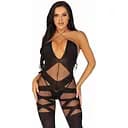Бодістокінг Leg Avenue Illusion halter bodystocking One size Black доступ