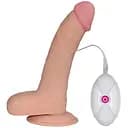 Реалістичний вібратор Lovetoy The Ultra Soft Dude 20 см тілесний