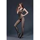 Бодистокинг с доступом Moonlight Model 01 Black симметричный рисунок в виде крыльев One size