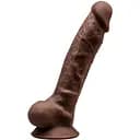 Фаллоимитатор SilexD Johnny Brown (MODEL 1 size 7in), двухслойный, силикон + Silexpan, диаметр 3,8 см