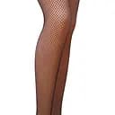 Колготки в сеточку без выделенных трусиков Passion TI020 nero (fishnet) типа Кабаретка 1/2