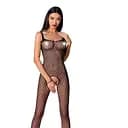 Бодістокінг Passion BS071 комбінезон на бретелях S/M/L black