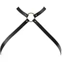 Портупея з екошкіри Bijoux Indiscrets MAZE - Cross Chest Harness Black