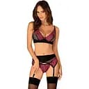 Комплект Obsessive Rosenty M/L черный