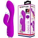 Вібратор-кролик Pretty Love Doreen 19.8 см фіолетовий