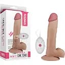 Реалістичний вібратор Lovetoy The Ultra Soft Dude 22 см тілесний