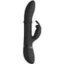 Вібратор-кролик ShotsToys Halo 24.5 см (чорний)