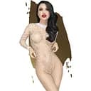 Боди Penthouse Lingerie Scandalous S-L белый