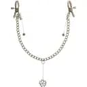 Зажимы для сосков с кулоном Pipedream Fetish Fantasy Crystal Nipple Clamps серебристый