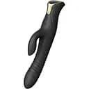 Вібратор-кролик Zalo Mose Rabbit Thruster 25.7 см чорний