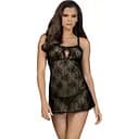 Комплект белья Obsessive Behindy S/M черный