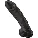 Фалоімітатор King Cock 14" With Balls 37 см чорний