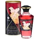 Розігріваюче масло Shunga Aphrodisiac Warming Oil Sparkling Strawberry Wine без цукру 100 мл