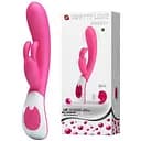 Вібратор-кролик Pretty Love Vincent 21.5 см рожевий