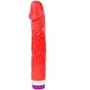 Реалистичный вибратор Baile Barbara Bob 8.8'' 22.5 см красный