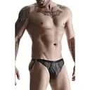 Мужские трусы Regnes Fetish Planet otwartym XXL (черный)