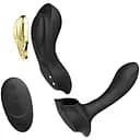 Смарт-вібратор в трусики Zalo AYA Obsidian Black насадка та пульт ДК