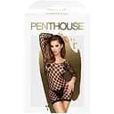 Міні-сукня з геометричної сіточки з довгими рукавами Penthouse Passion Goddess Black S/M/L