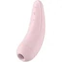 Вакуумный стимулятор клитора с вибрацией Satisfyer Curvy 2+ розовый