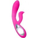 Вібратор-кролик Boss Series Daro 19.5 см рожевий