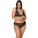 Комплект білизни Passion Amberly Set black 4XL/5XL