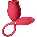 Вакуумный стимулятор клитора с вибрацией Boss Series Miss Coyness красный