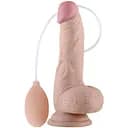 Фаллоимитатор Cumming Softee Soft Ejaculation Cock With Ball 8" 20.3 см телесный