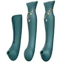 Вібратор Zalo Queen 21.6 см зелений