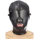 Капюшон для БДСМ со съемной маской Fetish Tentation BDSM hood in leatherette with removable mask