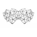 Маска в наявності Bijoux Indiscrets - Kristine Mask, вінілова, клейове кріплення, без зав'язок