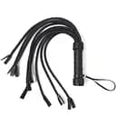 Флогер Кішка, 9 плетених хвостів по 50 см, колір чорний