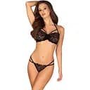 Сексуальный комплект белья Obsessive Joylace S/M черный