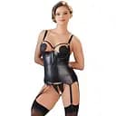 Комплект Cottelli Collection Bondage Cami Suspender L черный